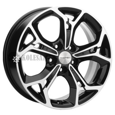 Khomen Wheels KHW1702 (Changan CS35/CS35 Pro) Black-FP 7x17/5x110 D63.3 ET46  