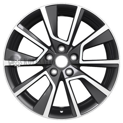 Khomen Wheels KHW1802 (Koleos) Black-FP 7x18/5x114.3 D66.1 ET35  